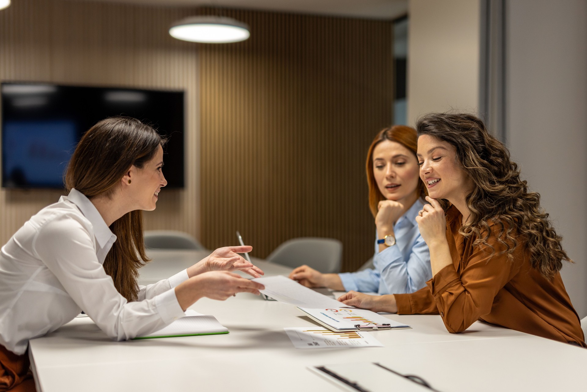 Businesswomen having a productive meeting in the office
